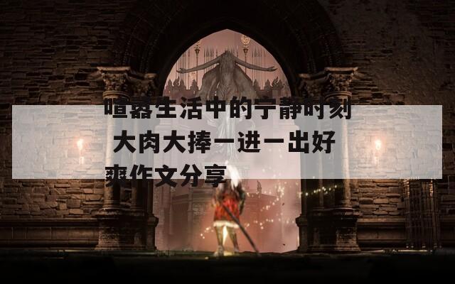 喧嚣生活中的宁静时刻 大肉大捧一进一出好爽作文分享