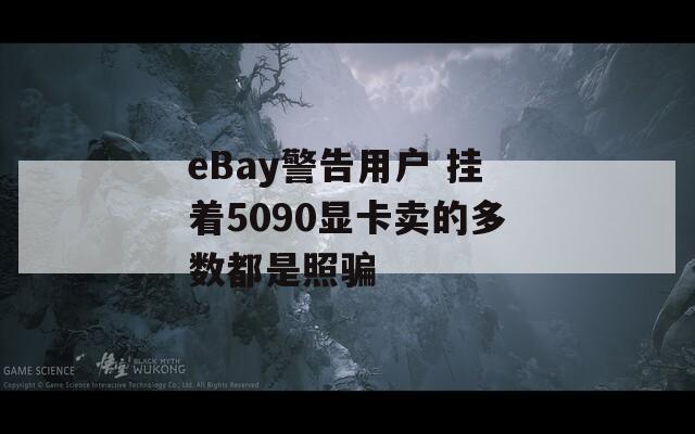 eBay警告用户 挂着5090显卡卖的多数都是照骗