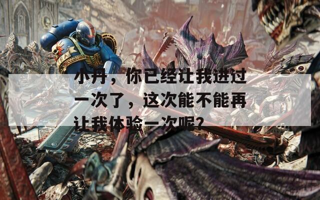 小丹，你已经让我进过一次了，这次能不能再让我体验一次呢？
