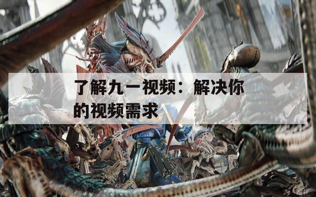 了解九一视频：解决你的视频需求