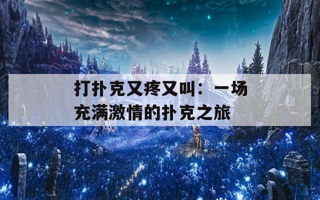 打扑克又疼又叫：一场充满激情的扑克之旅