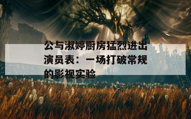 公与淑婷厨房猛烈进出演员表：一场打破常规的影视实验