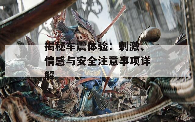 揭秘车震体验：刺激、情感与安全注意事项详解