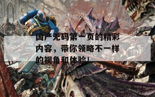 国产无码第一页的精彩内容，带你领略不一样的视角和体验！