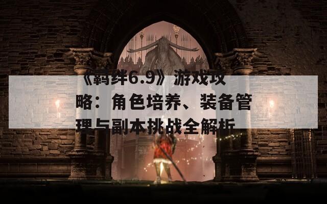《羁绊6.9》游戏攻略：角色培养、装备管理与副本挑战全解析