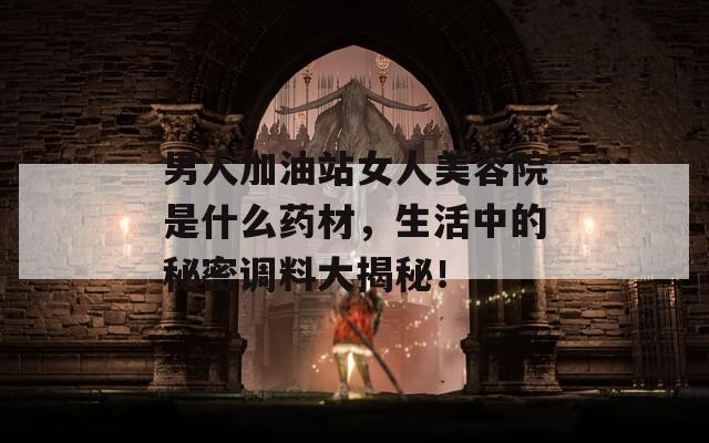 男人加油站女人美容院是什么药材，生活中的秘密调料大揭秘！